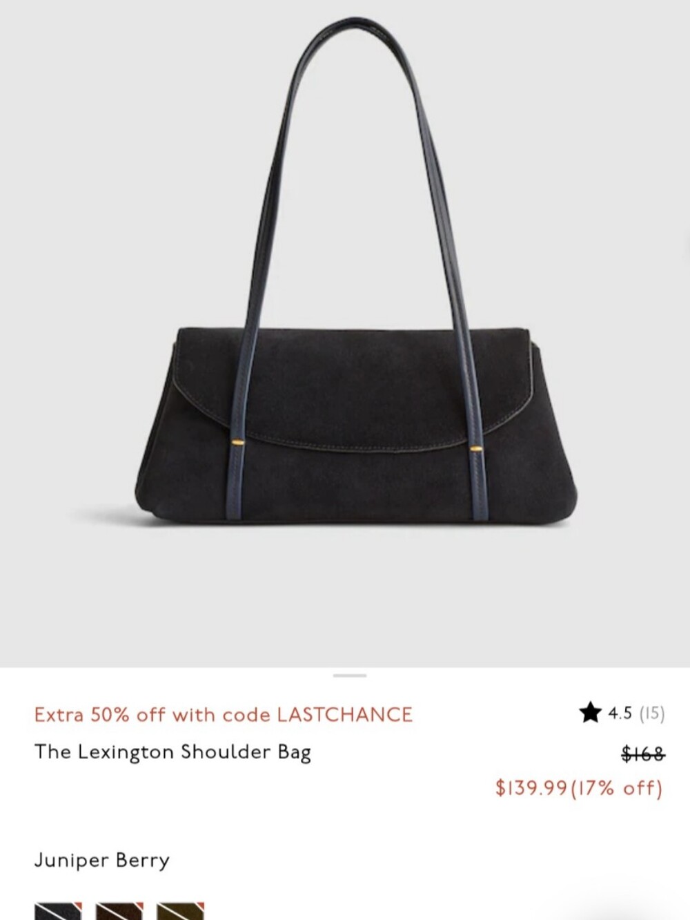 Madewell - The Lexington Shoulder Bag - Juniper Berry